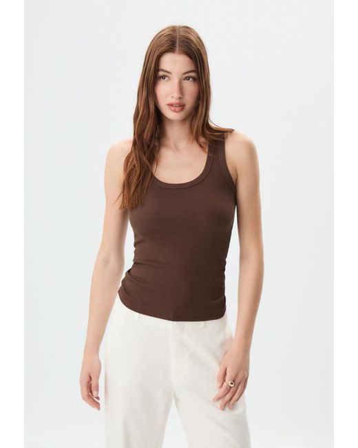 Top Basic Con Spalline di Stradivarius in Blue
