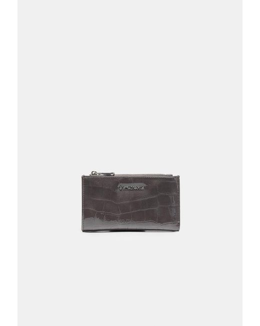 Portamonete Basic Effetto Cocco di Stradivarius in White