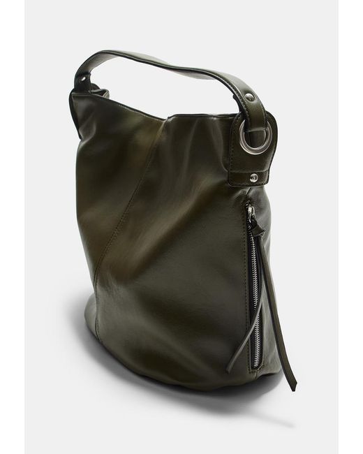 Borsa A Spalla Con Cerniera di Stradivarius in Green