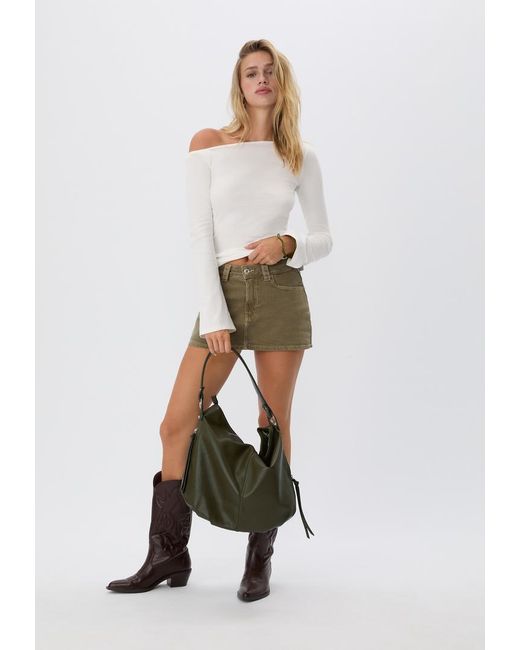 Borsa A Spalla Con Cerniera di Stradivarius in Green