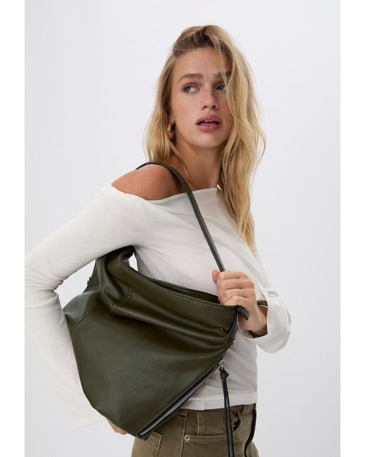 Borsa A Spalla Con Cerniera di Stradivarius in Green