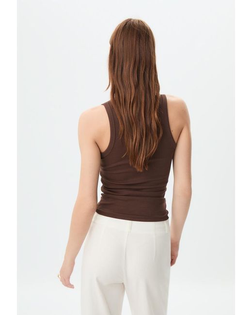 Top Basic Con Spalline di Stradivarius in Blue