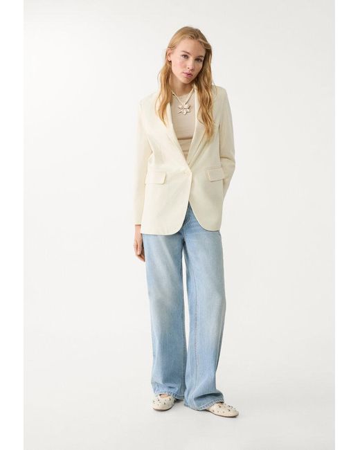 Blazer Regular Fit di Stradivarius in Blue
