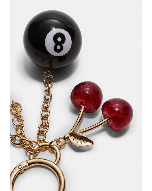 Portachiavi Charm Numero 8 di Stradivarius in White