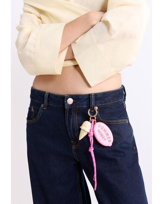 Portachiavi Charm Ice Cream di Stradivarius in Pink