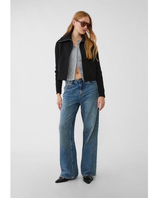 Giacca Soft di Stradivarius in Black