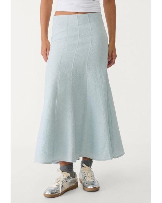 Gonna Midi Morbida di Stradivarius in White