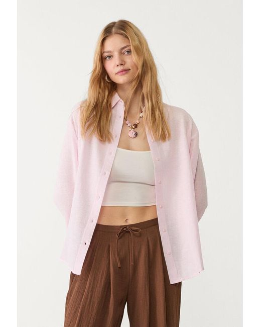 Camicia di Stradivarius in Pink