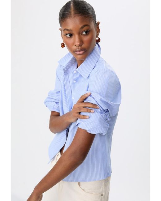 Camicia Basica di Stradivarius in White