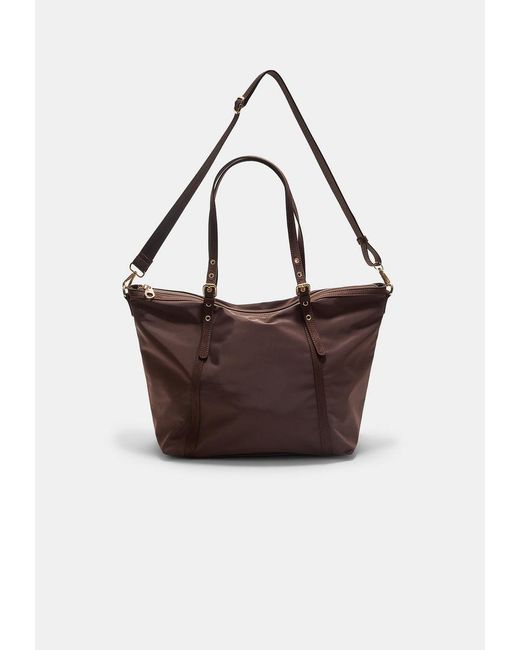 Borsa Shopper Combinata di Stradivarius in Brown