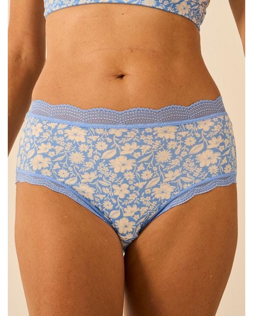 Stripe & Stare Blue High Rise Knicker