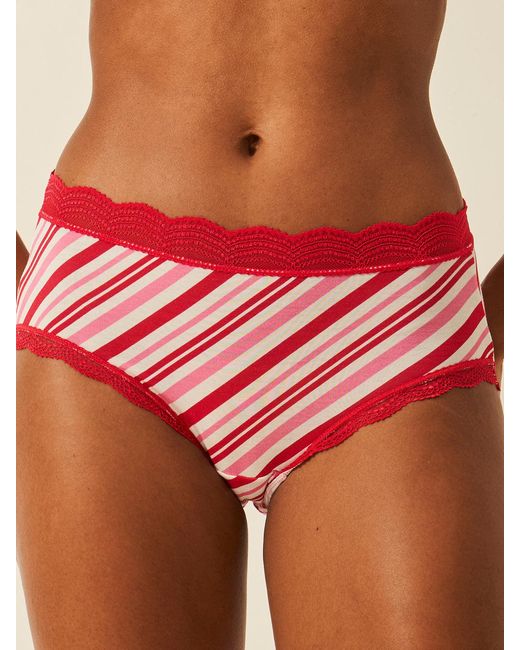 Stripe & Stare Pink High Rise Knicker Four Pack