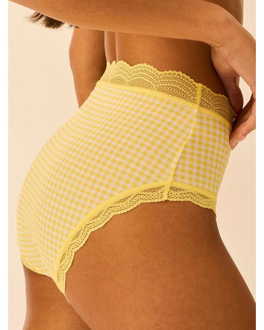 Stripe & Stare Pink High Rise Knicker Four Pack