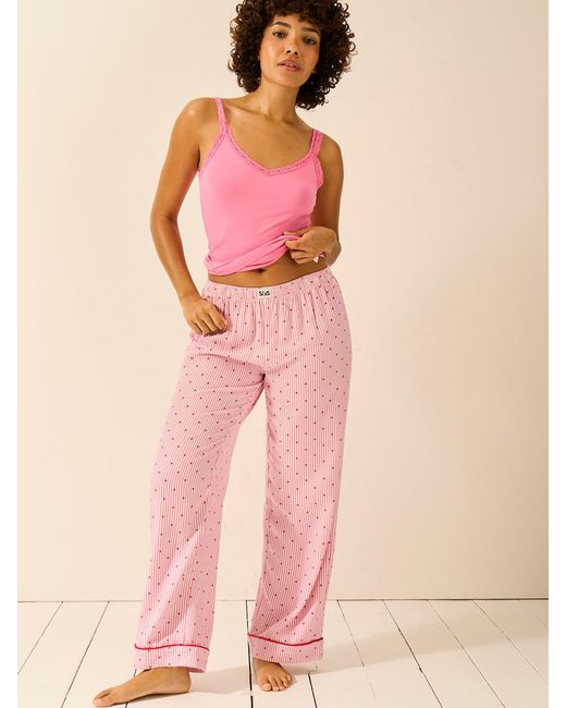 Stripe & Stare Pink Lace Cami
