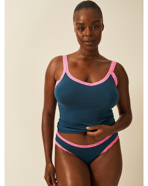 Stripe & Stare Blue Lace Cami