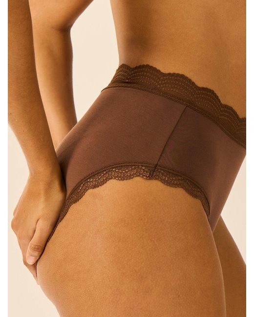 Stripe & Stare Black High Rise Knicker Four Pack