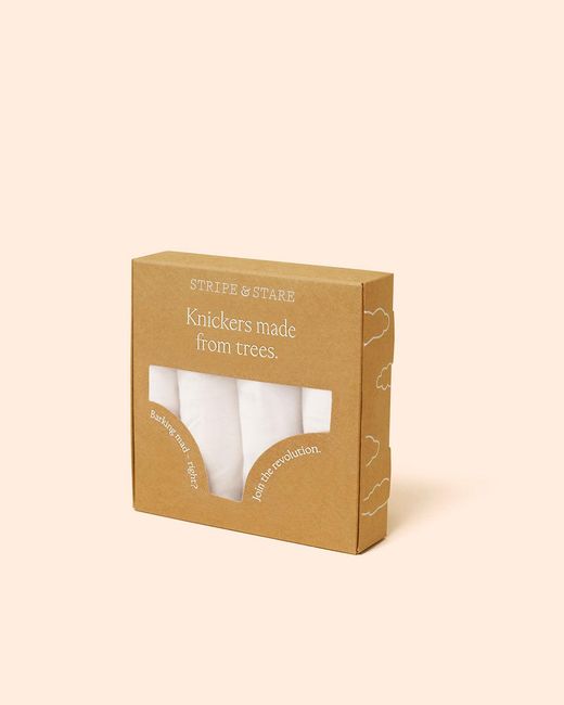 Stripe & Stare White The Discovery Knicker Pack