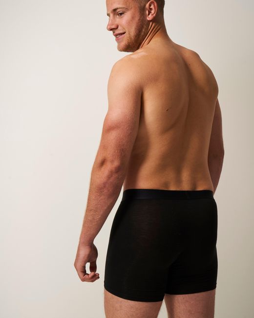 Stripe & Stare Black Boxer Four Pack