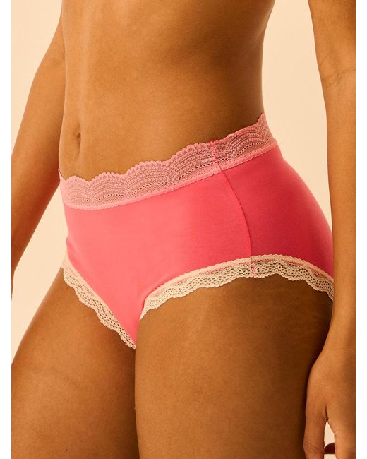 Stripe & Stare Pink High Rise Knicker