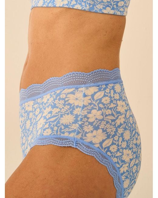 Stripe & Stare Blue High Rise Knicker