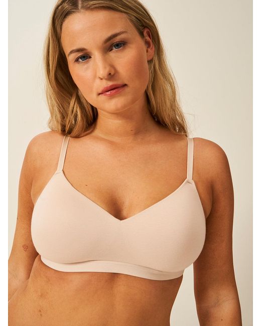 Stripe & Stare Natural Moulded Sand Padded Bra