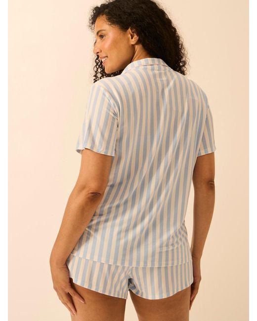 Stripe & Stare Natural Short Pyjama Set