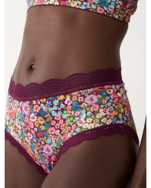 Stripe & Stare Red High Rise Knicker