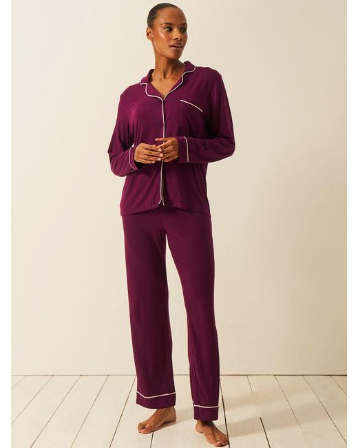 Stripe & Stare Red Long Pyjama Set