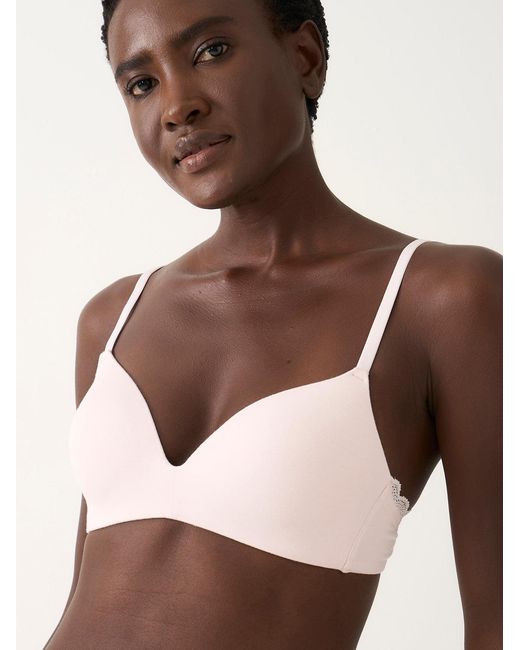 Stripe & Stare Brown Smooth Demi Bra