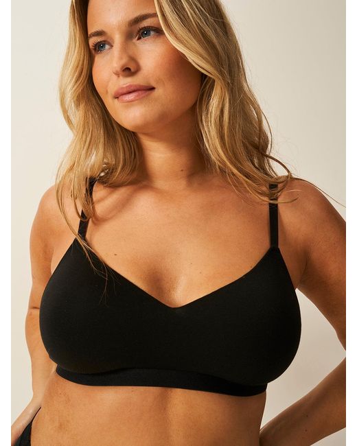 Stripe & Stare Black Smooth Sculpt Padded Bra