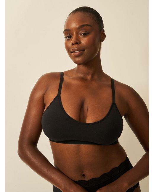 Stripe & Stare Black T-Shirt Bra