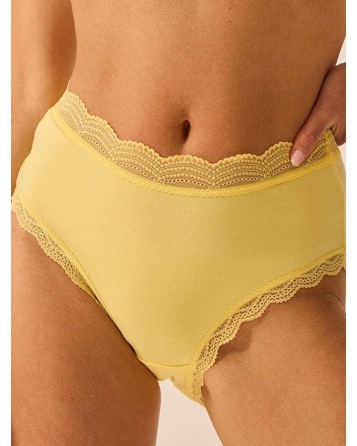 Stripe & Stare Pink High Rise Knicker Four Pack
