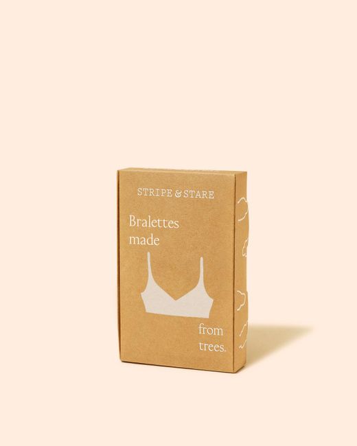 Stripe & Stare Brown Zigzag Lace Triangle Bra