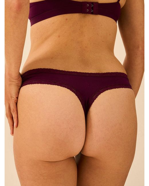 Stripe & Stare Brown Thong