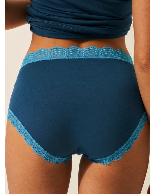 Stripe & Stare Blue High Rise Knicker