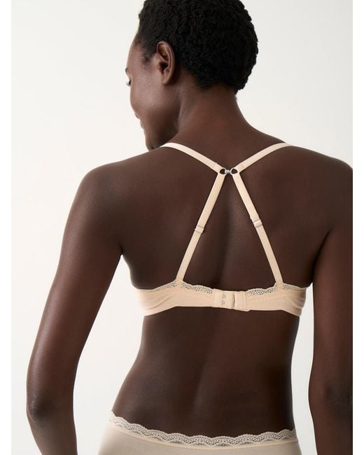 Stripe & Stare Natural Smooth Demi Bra