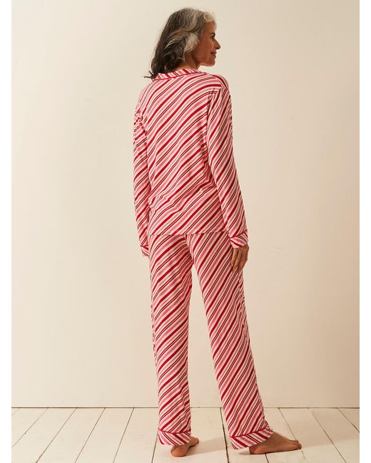 Stripe & Stare Red Long Pyjama Set