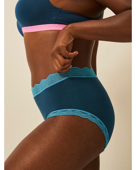 Stripe & Stare Blue High Rise Knicker