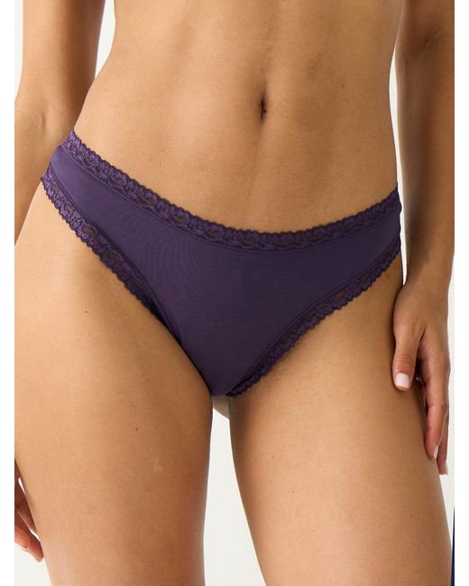 Stripe & Stare Purple Thong Four Pack