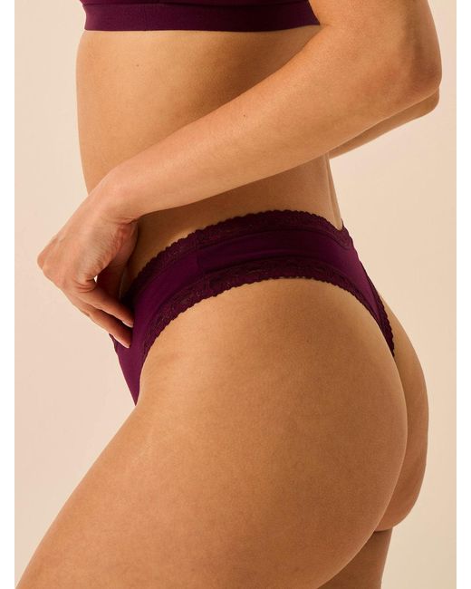 Stripe & Stare Brown Thong