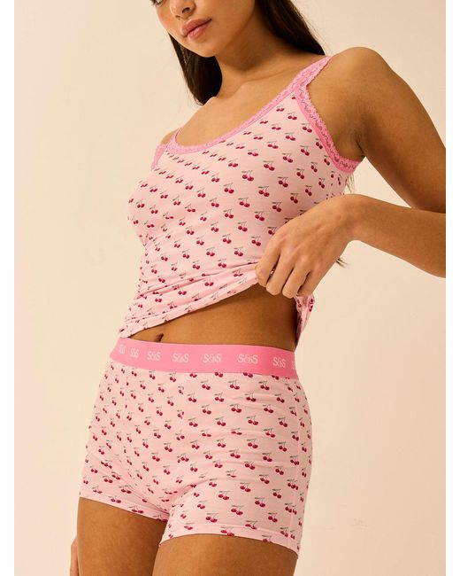 Stripe & Stare Pink Boxer