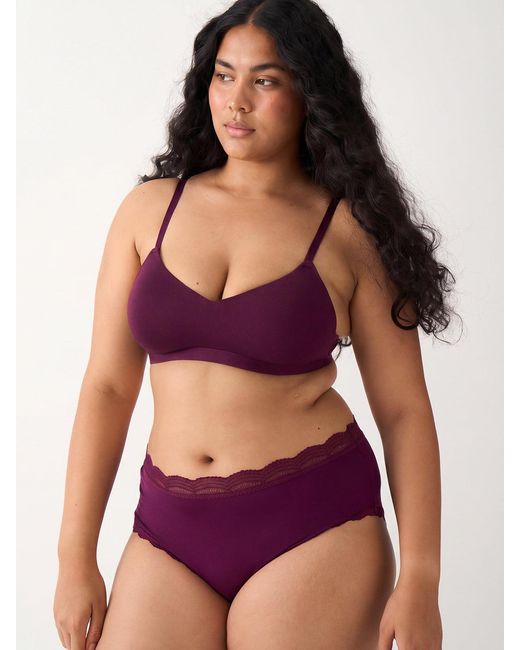 Stripe & Stare Purple High Rise Knicker
