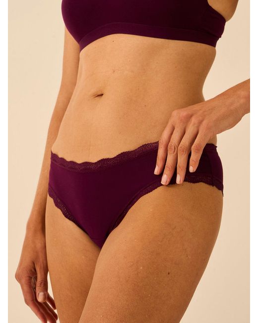 Stripe & Stare Purple Brazilian Knicker