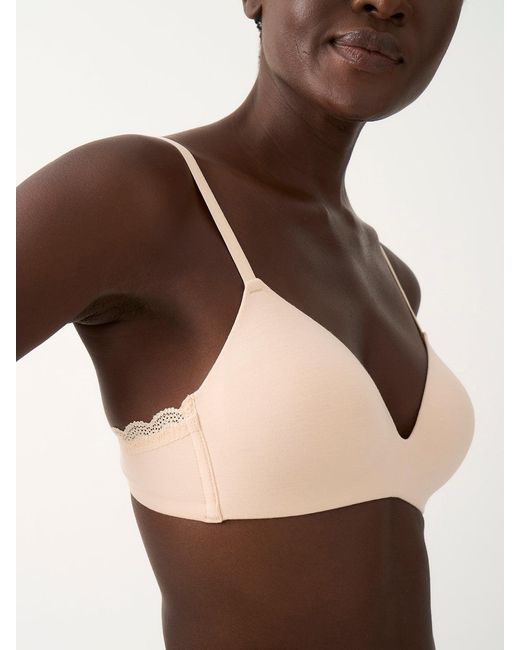 Stripe & Stare Natural Smooth Demi Bra