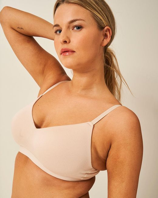 Stripe & Stare Natural Moulded Sand Padded Bra