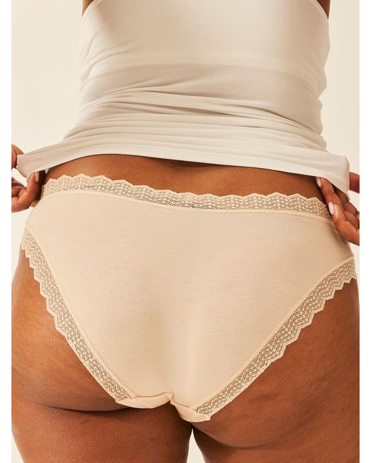 Stripe & Stare Brown Zigzag Lace Original Knicker