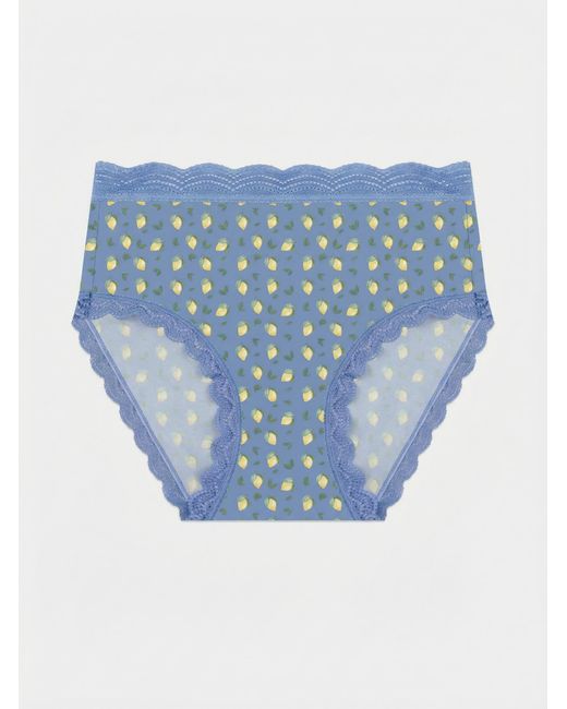 Stripe & Stare Blue High Rise Knicker
