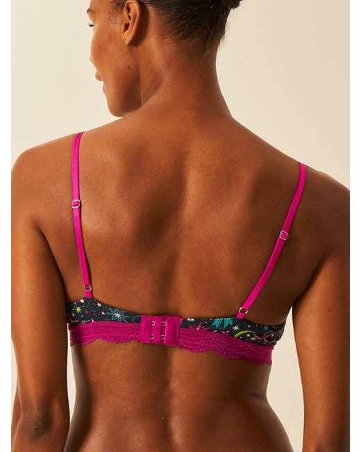 Stripe & Stare Green Triangle Lace Bra