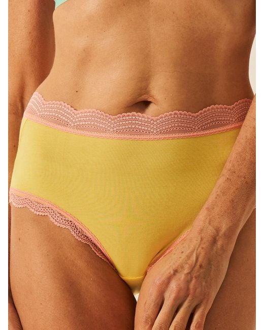 Stripe & Stare Pink High Rise Knicker Four Pack