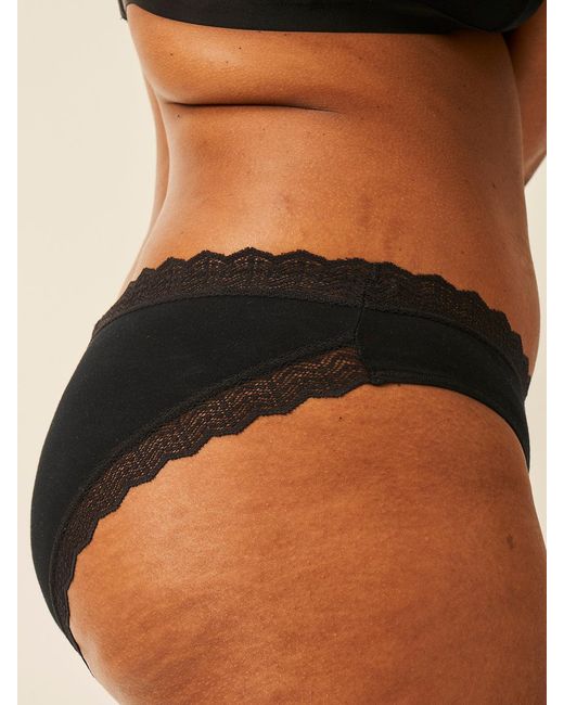 Stripe & Stare Black Zigzag Lace Original Knicker